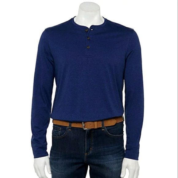 croft & barrow Other - Men's SIZE XL TALL JERSEY  Henley Shirt